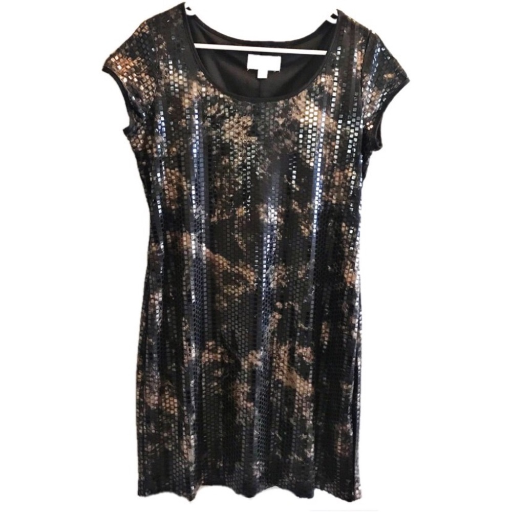 Ronni Nicole brown dress sparkly 12